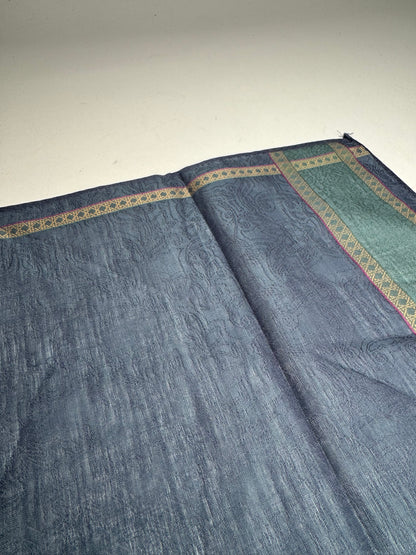 Vintage Dior Striped Scarf Blue Green