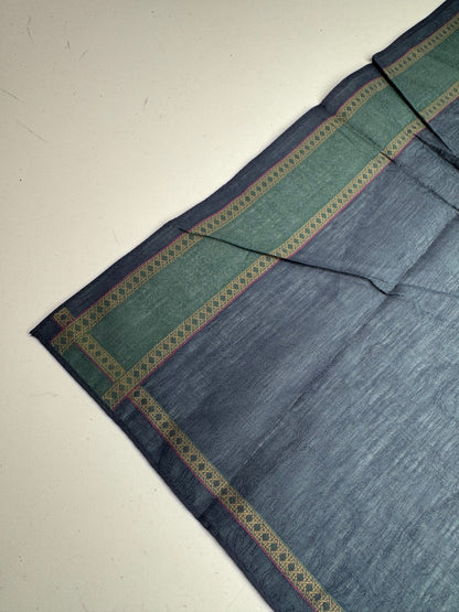 Vintage Dior Striped Scarf Blue Green