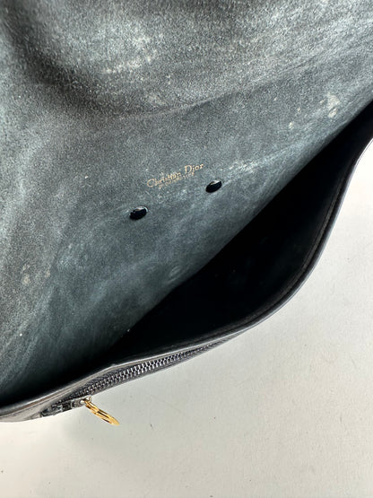 Vintage Dior Leather Clutch Black