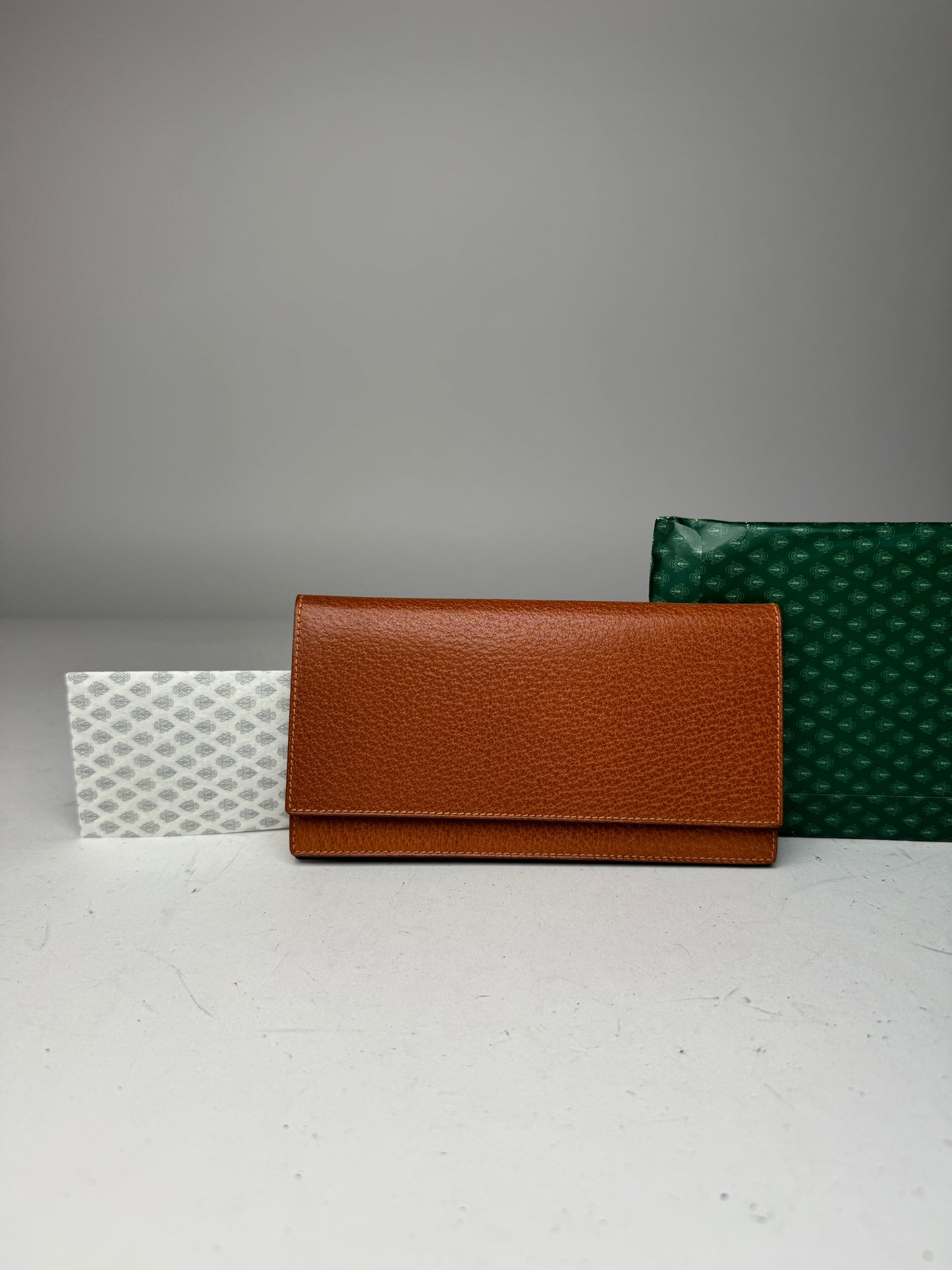 Vintage Gucci 70s Leather Card Holder / ID Case  brown