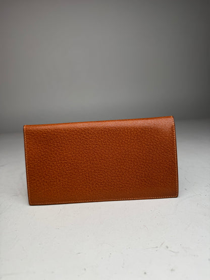 Vintage Gucci 70s Leather Card Holder / ID Case  brown