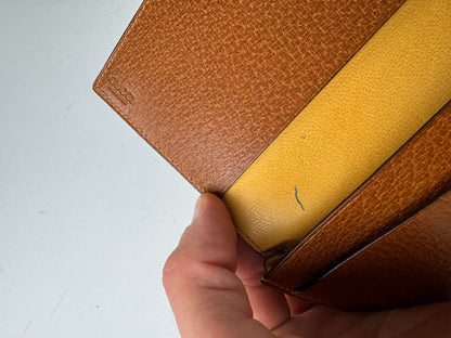 Vintage Gucci 70s Leather Card Holder / ID Case  brown