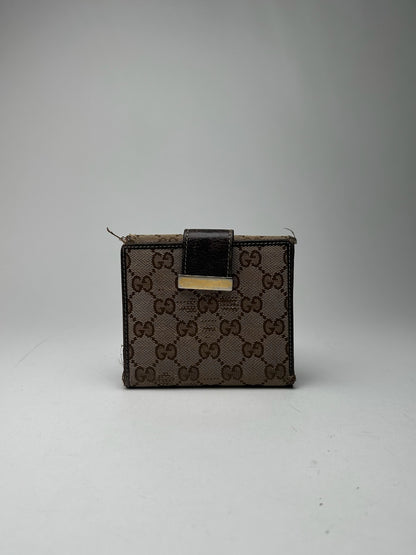 Vintage Gucci Monogram Wallet beige