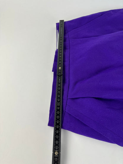 Vintage Givenchy Wool Pencil Skirt Purple L