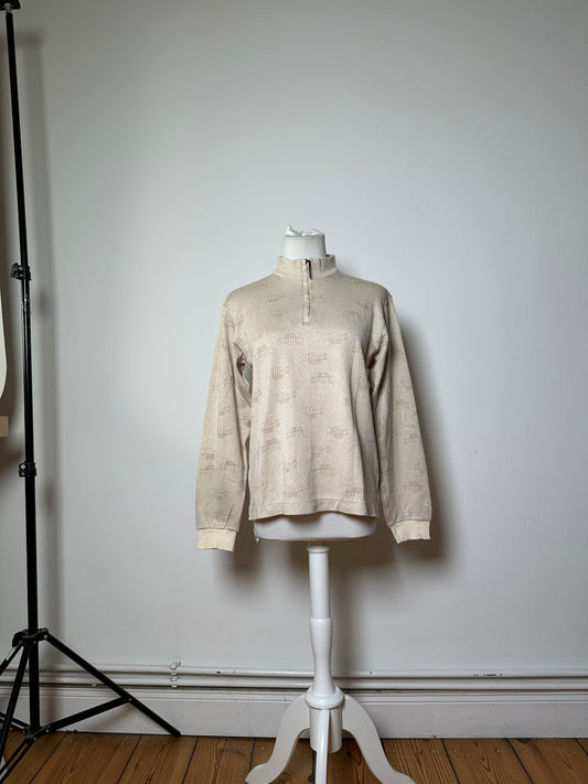 Vintage Chloé Logo Print Sweatshirt Cream M