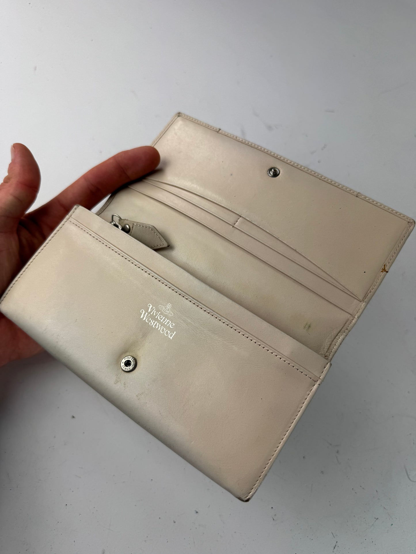 Vintage Vivienne Westwood Leather Wallet White