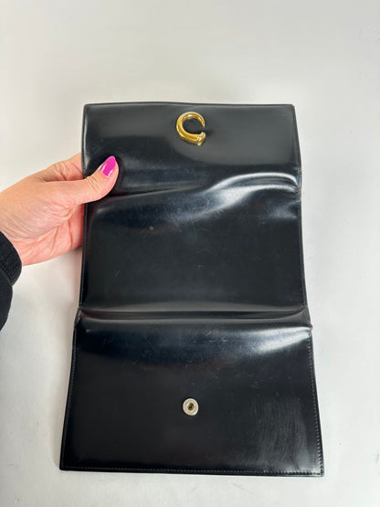 Vintage Cartier Panthère Continental Wallet Black Leather