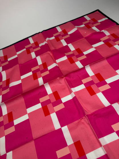 Vintage Celine Scarf pink red white