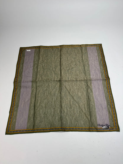 Vintage Dior Striped Scarf Green Purple