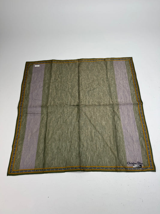 Vintage Dior Striped Scarf Green Purple