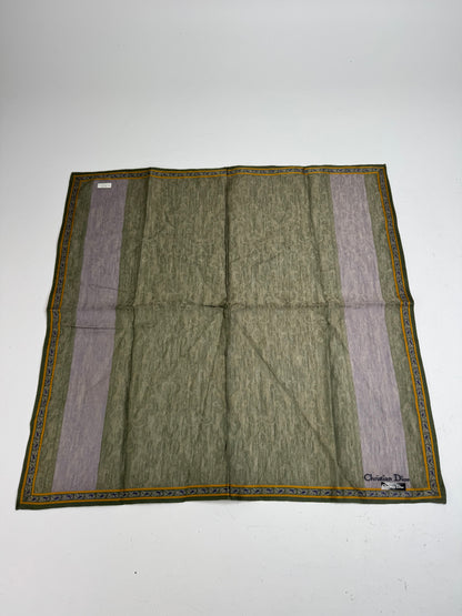 Vintage Dior Striped Scarf Green Purple
