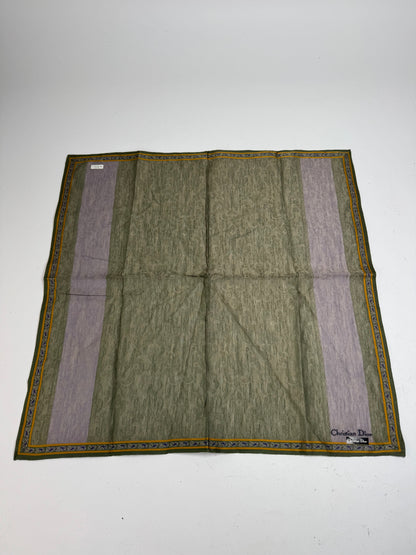Vintage Dior Striped Scarf Green Purple