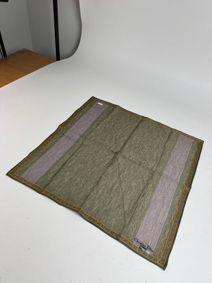 Vintage Dior Striped Scarf Green Purple