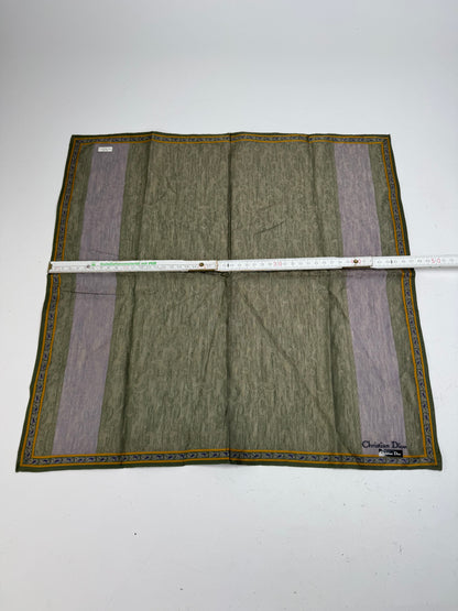 Vintage Dior Striped Scarf Green Purple