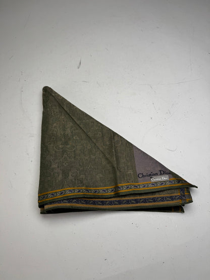 Vintage Dior Striped Scarf Green Purple