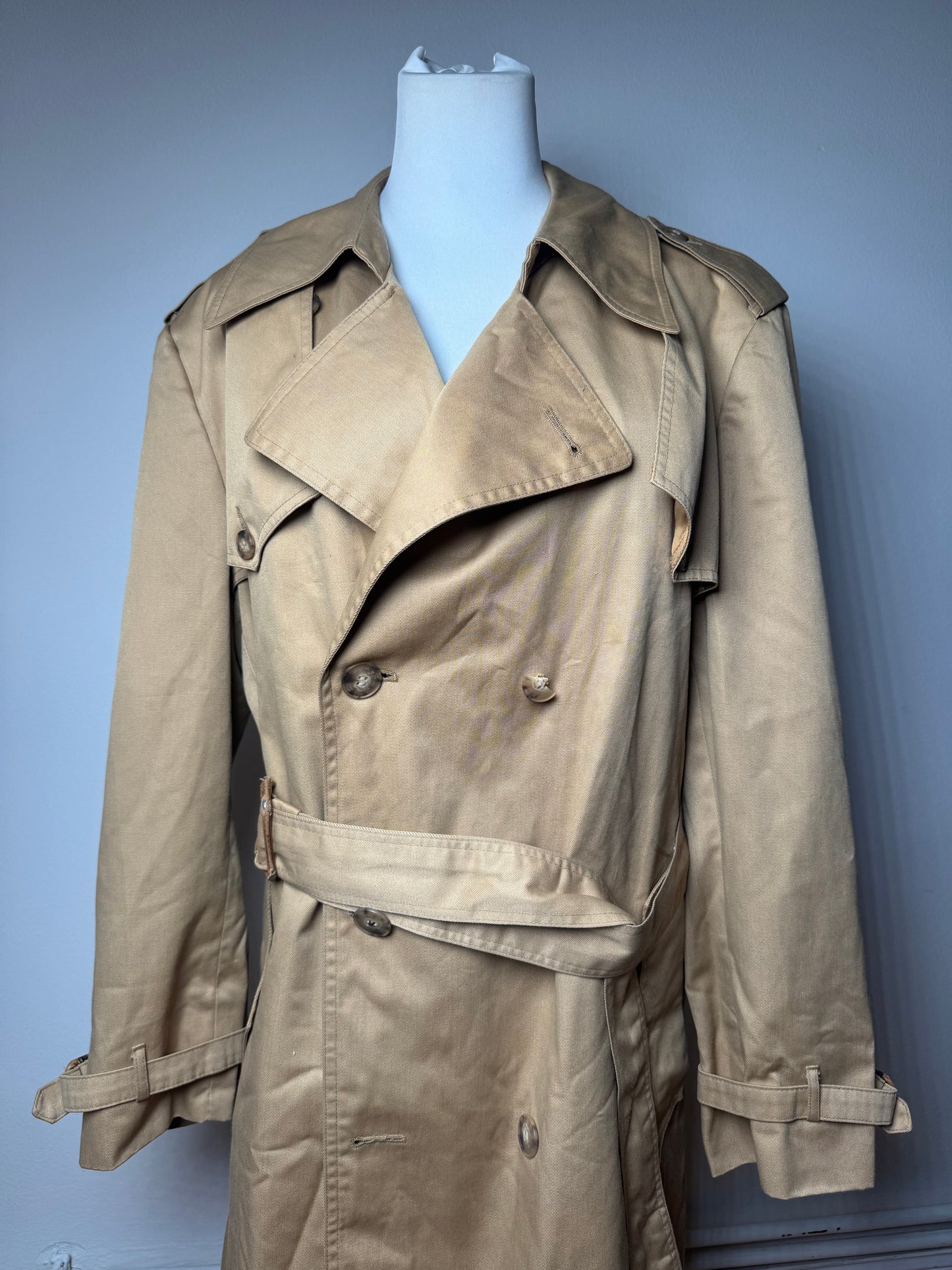 Vintage Dior Cotton Trenchcoat Beige L/XL