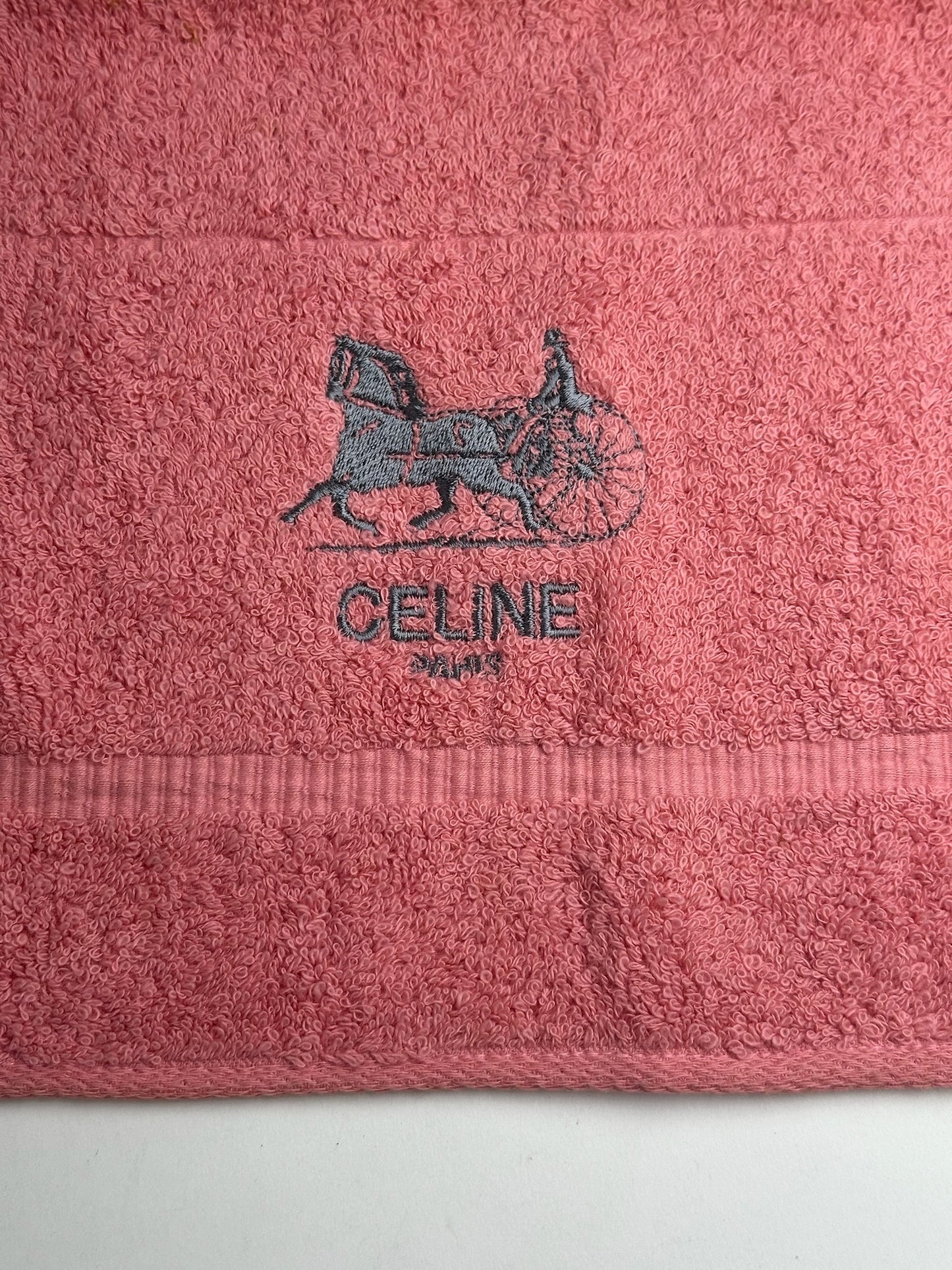 Vintage Celine Paris Scarf Red