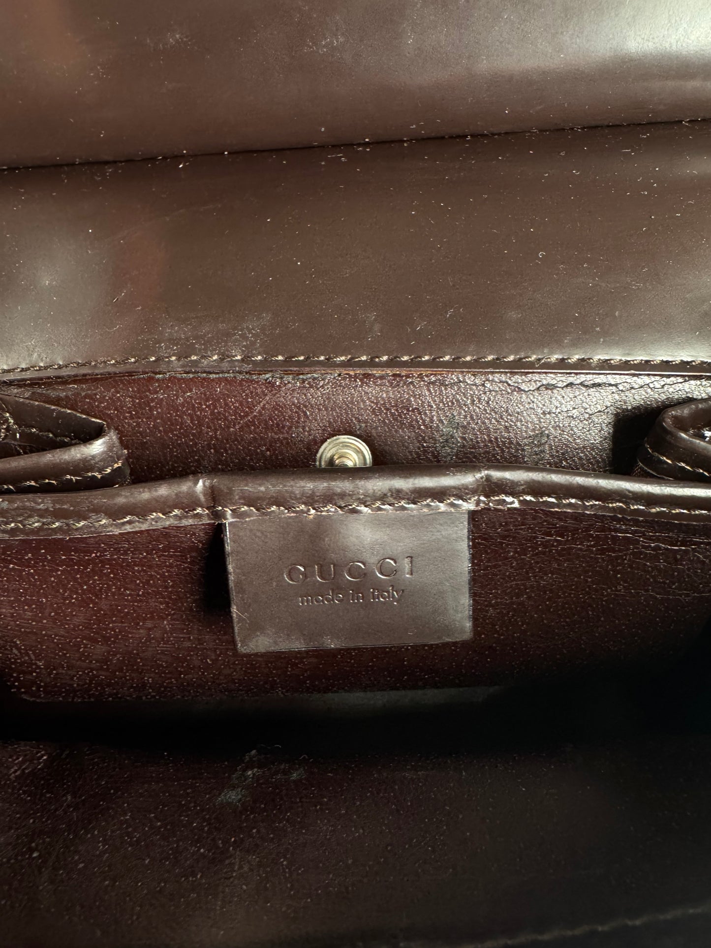 Sac Baguette Gucci Vintage Noir