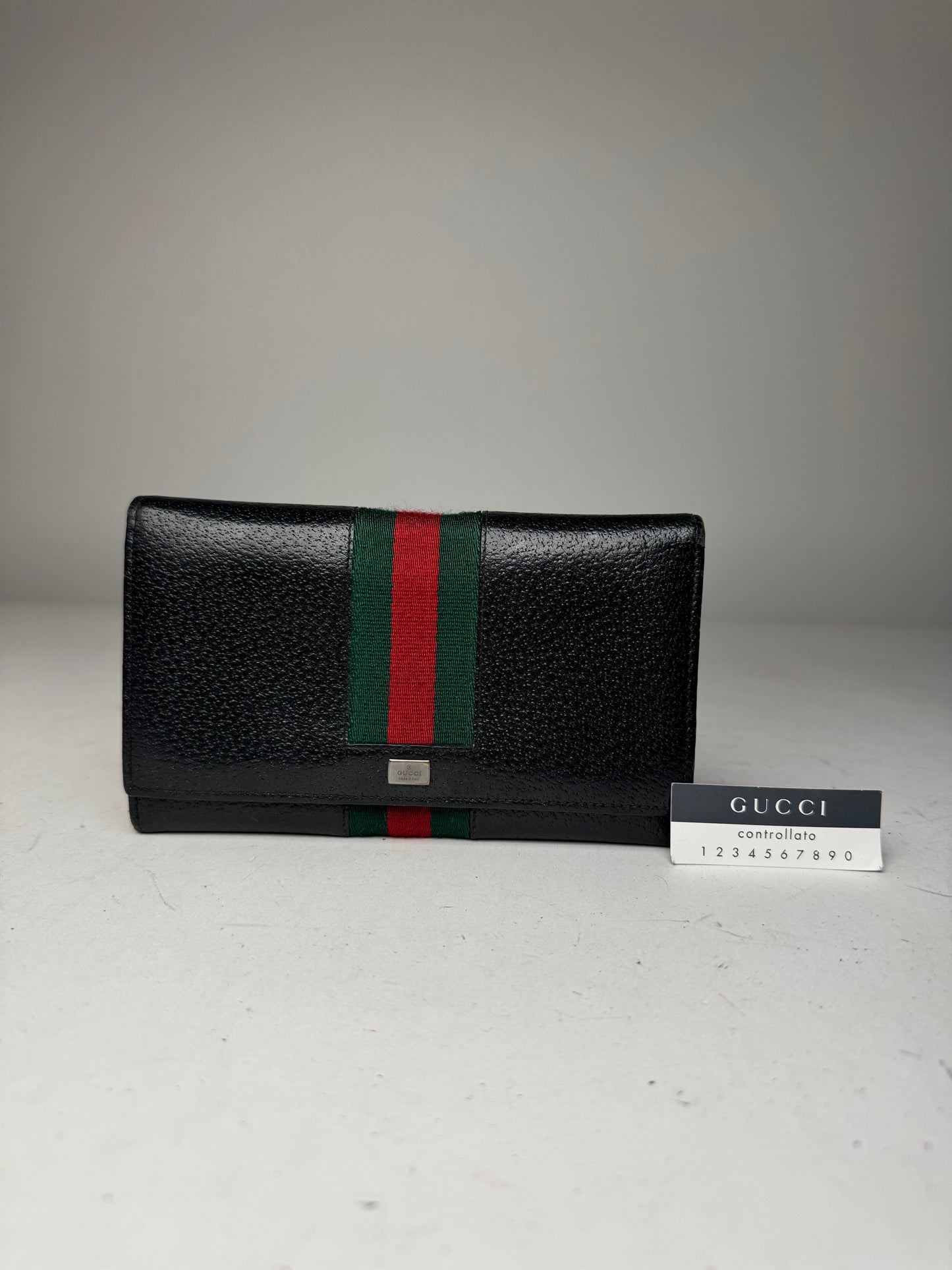 Vintage Gucci Leather Wallet Black