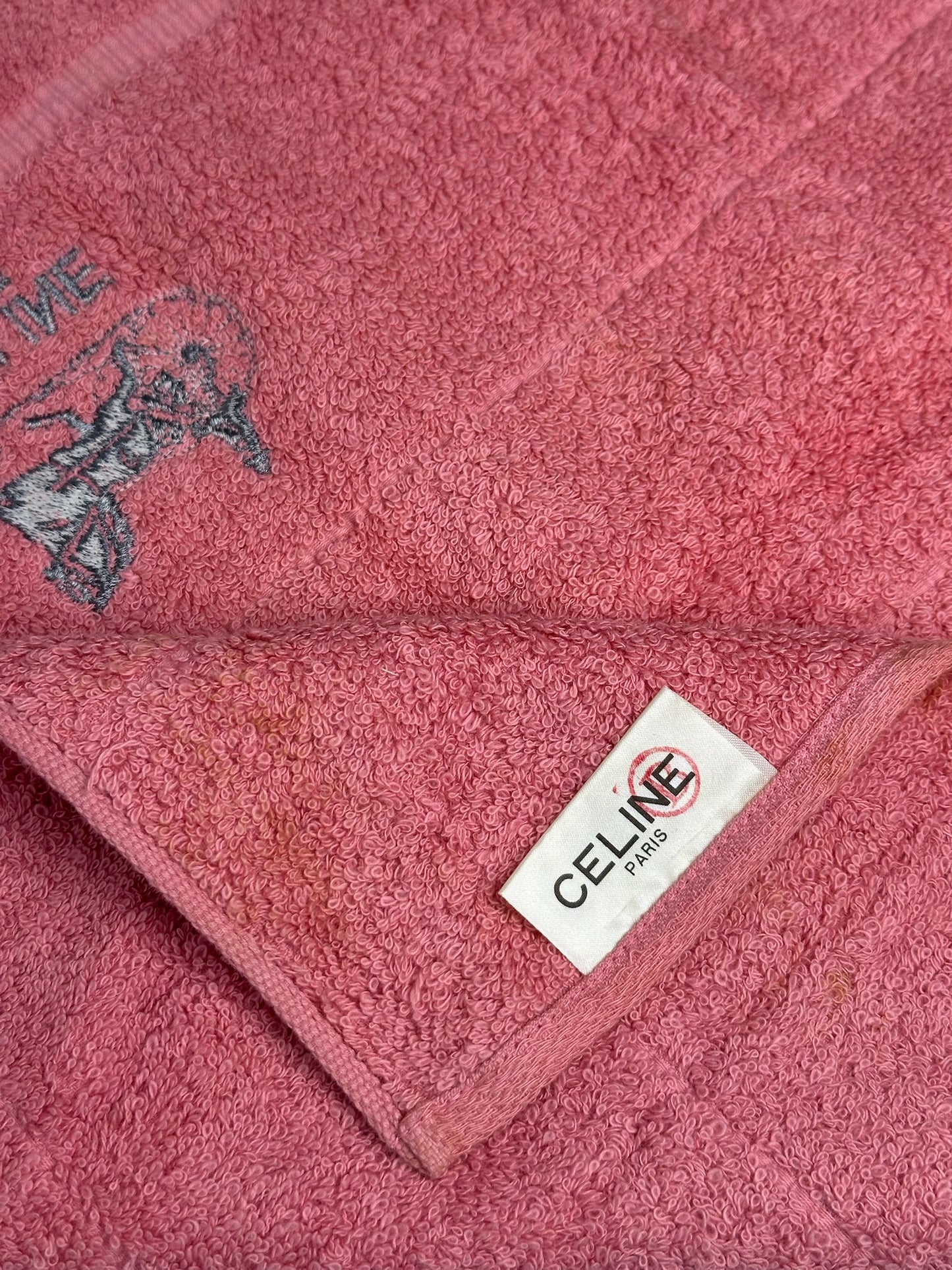 Vintage Celine Paris Scarf Red