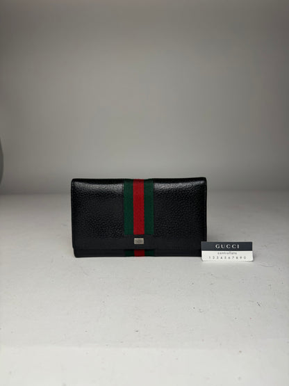 Vintage Gucci Leather Wallet Black