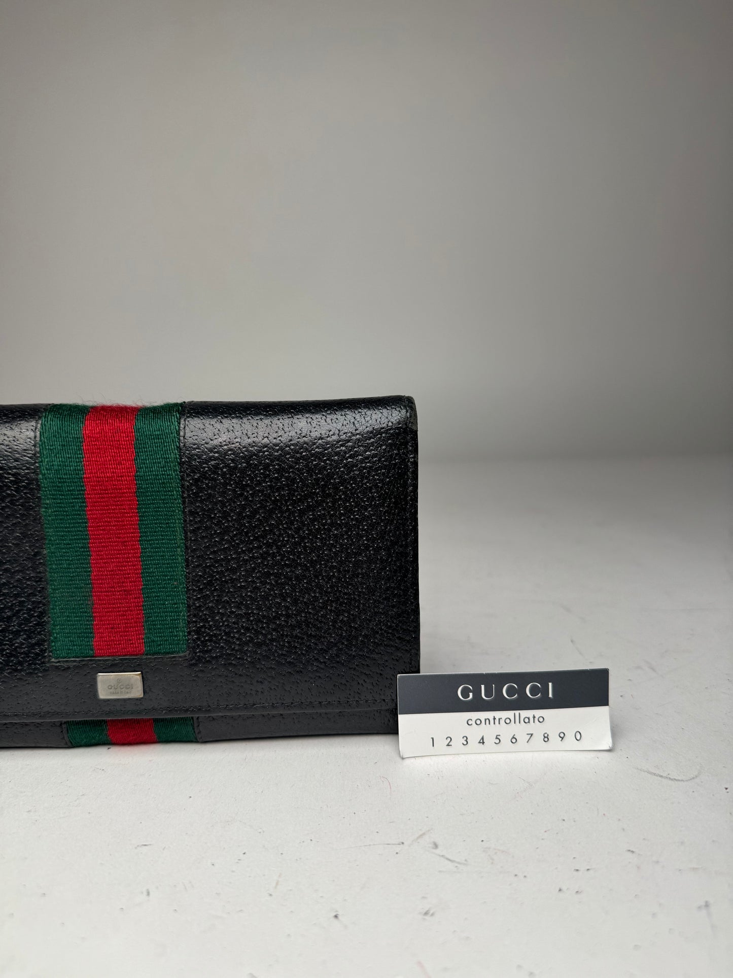 Vintage Gucci Leather Wallet Black