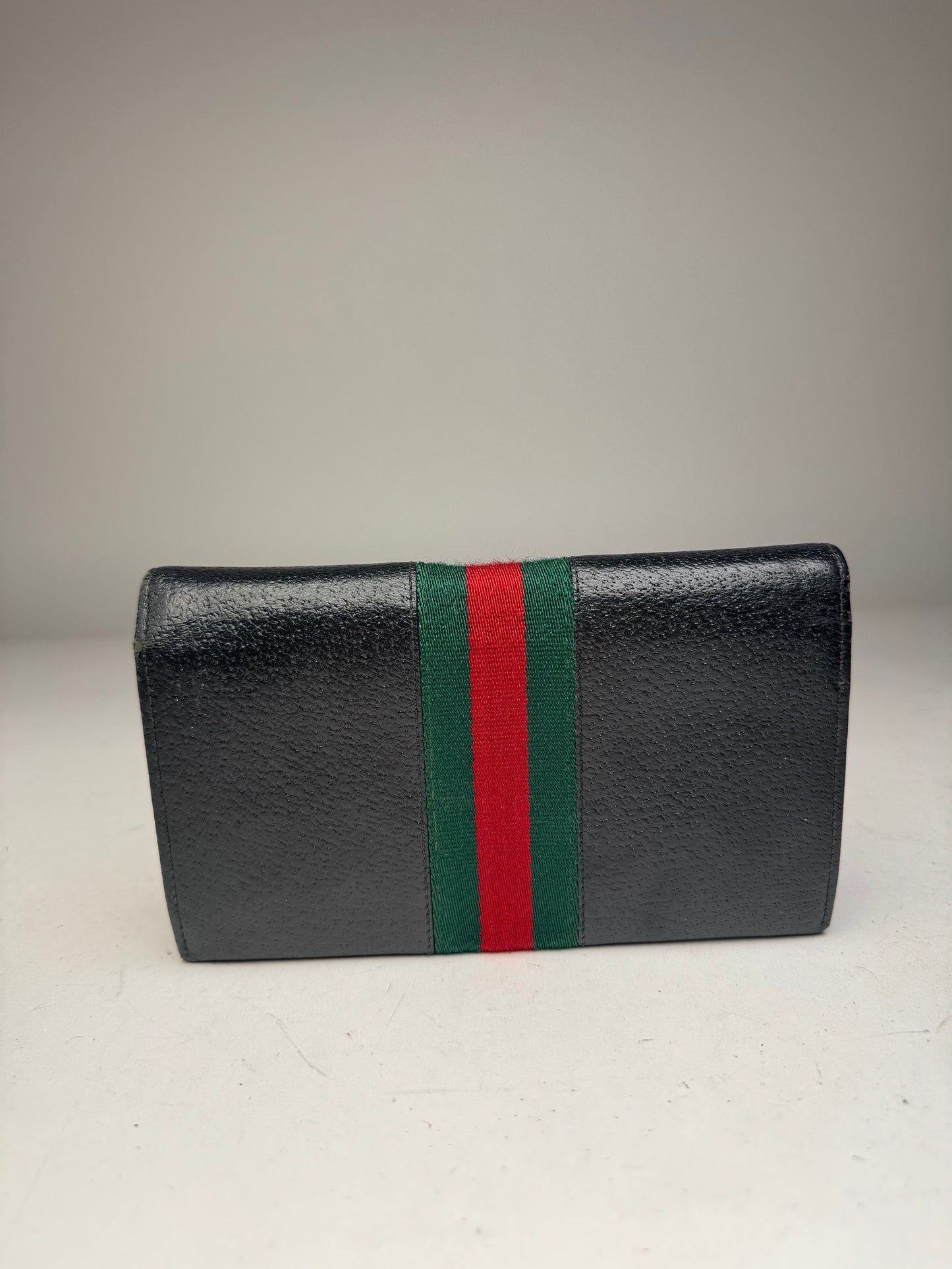 Vintage Gucci Leather Wallet Black