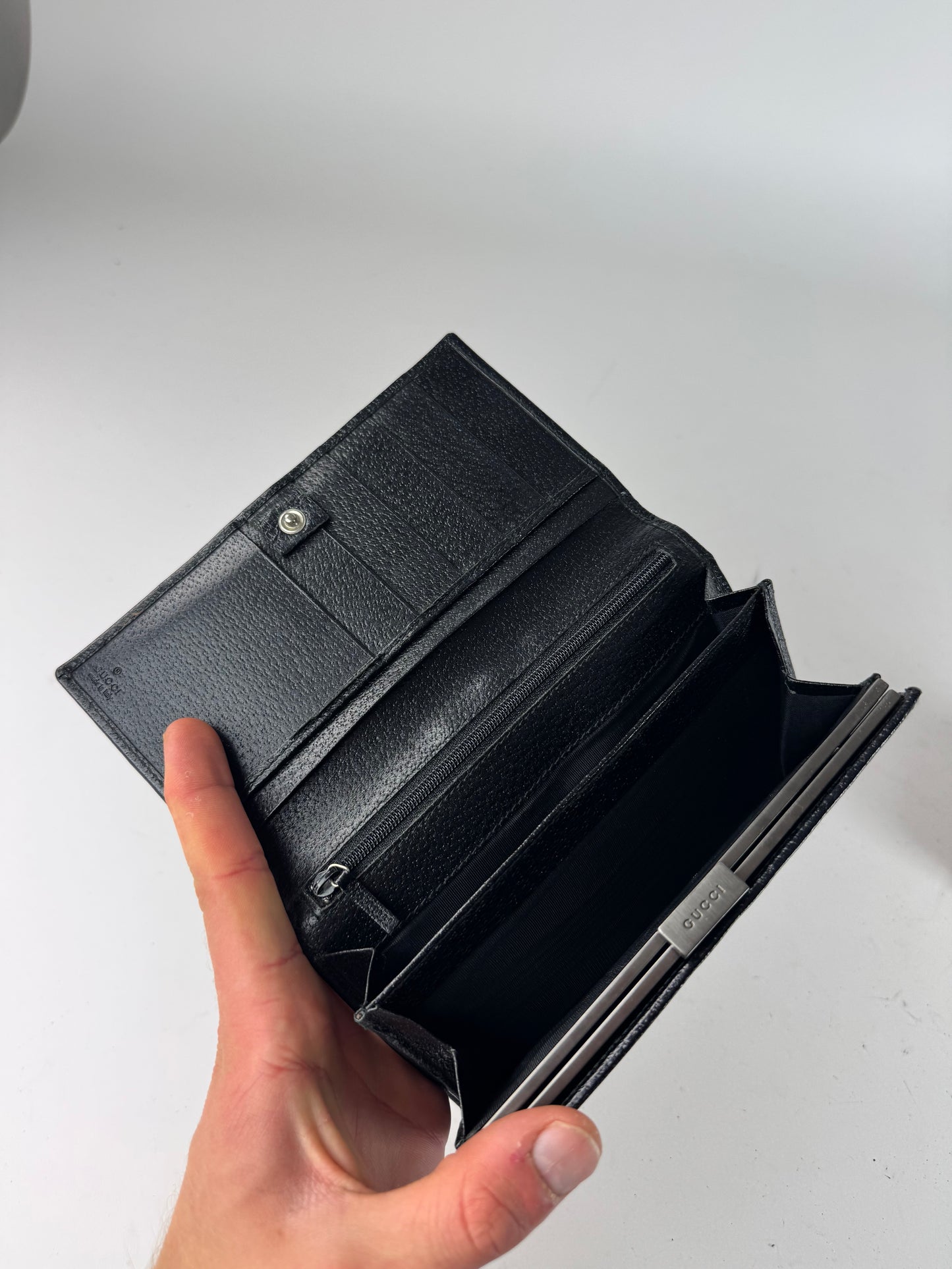 Vintage Gucci Leather Wallet Black