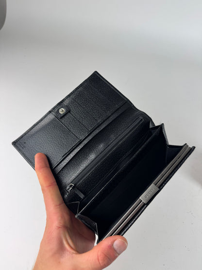 Vintage Gucci Leather Wallet Black