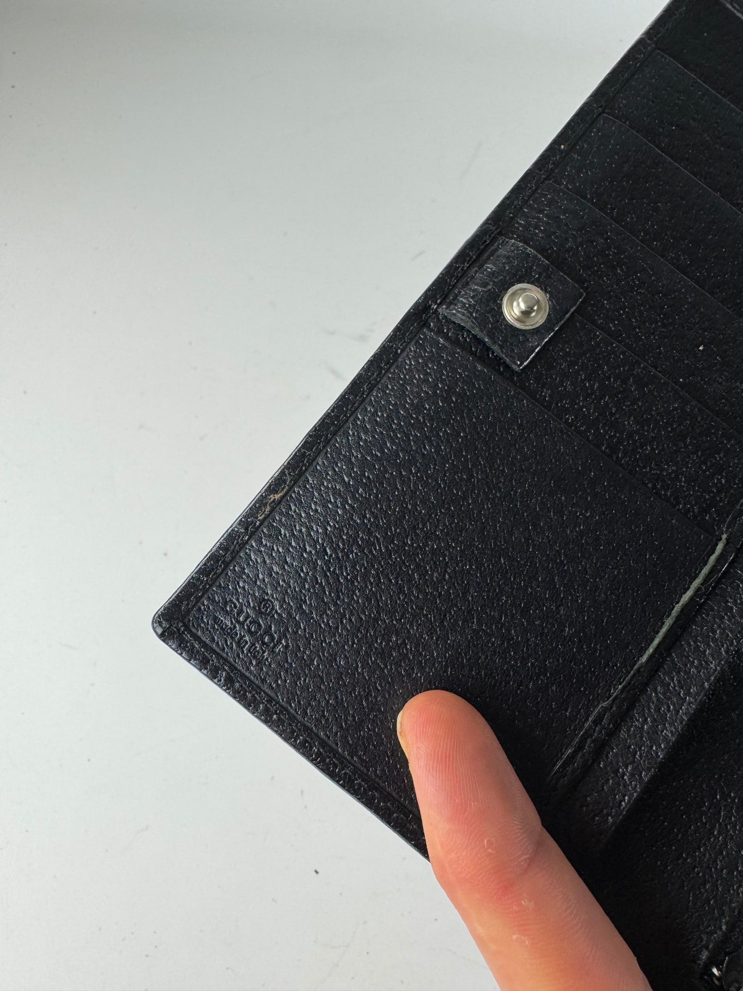 Vintage Gucci Leather Wallet Black