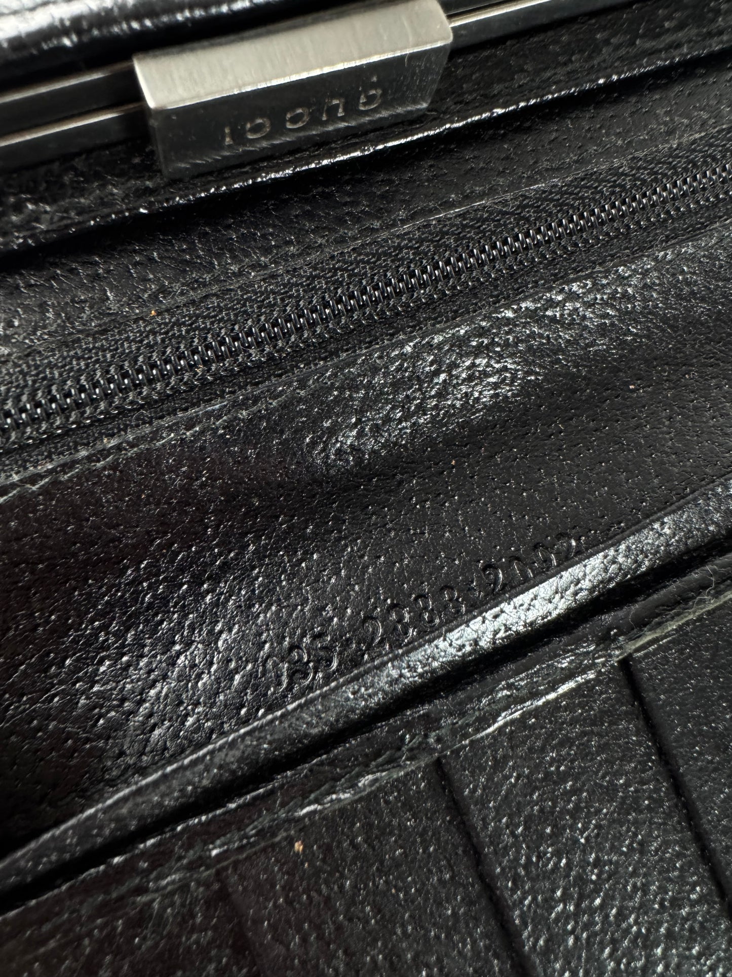 Vintage Gucci Leather Wallet Black