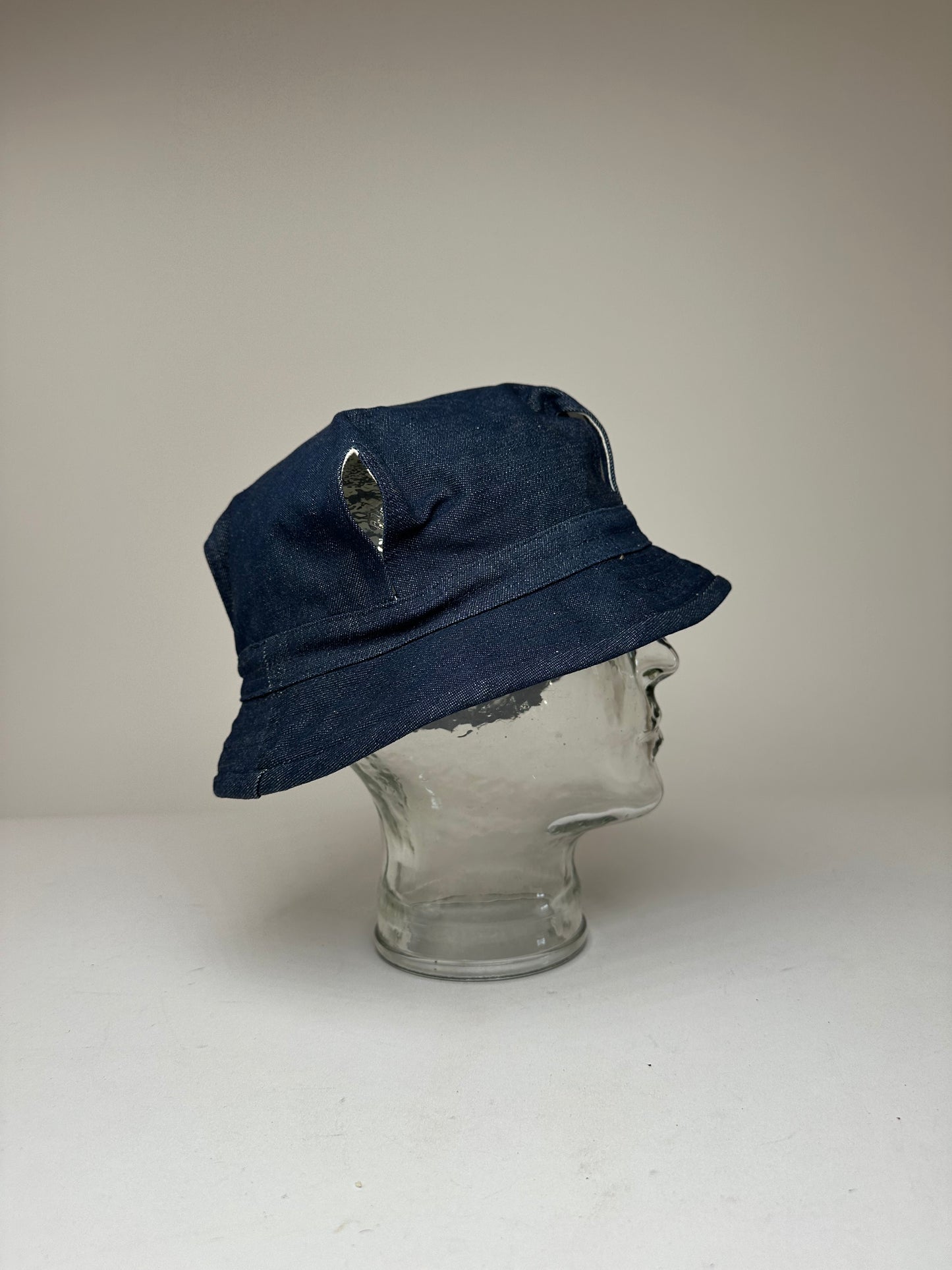 Vintage Issey Miyake Denim Hat M Blue