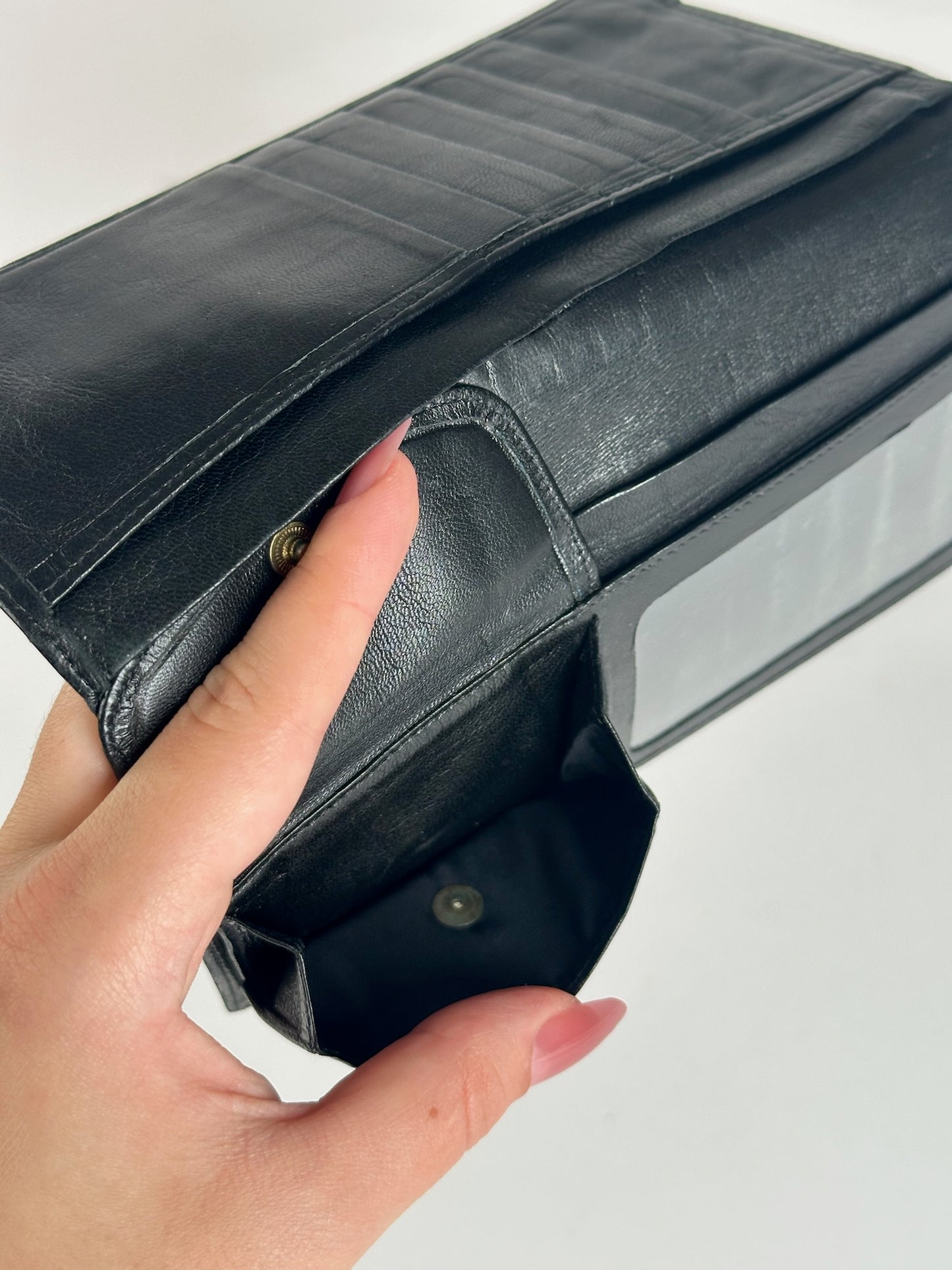 Vintage Dior Leather ID holder black