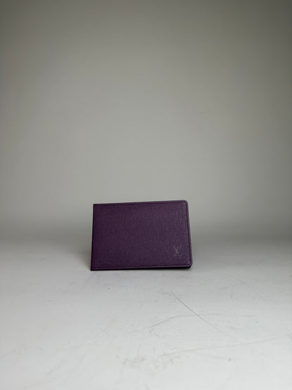 Vintage Louis Vuitton Epi Leather Card Holder Purple