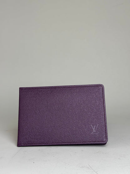 Vintage Louis Vuitton Epi Leather Card Holder Purple
