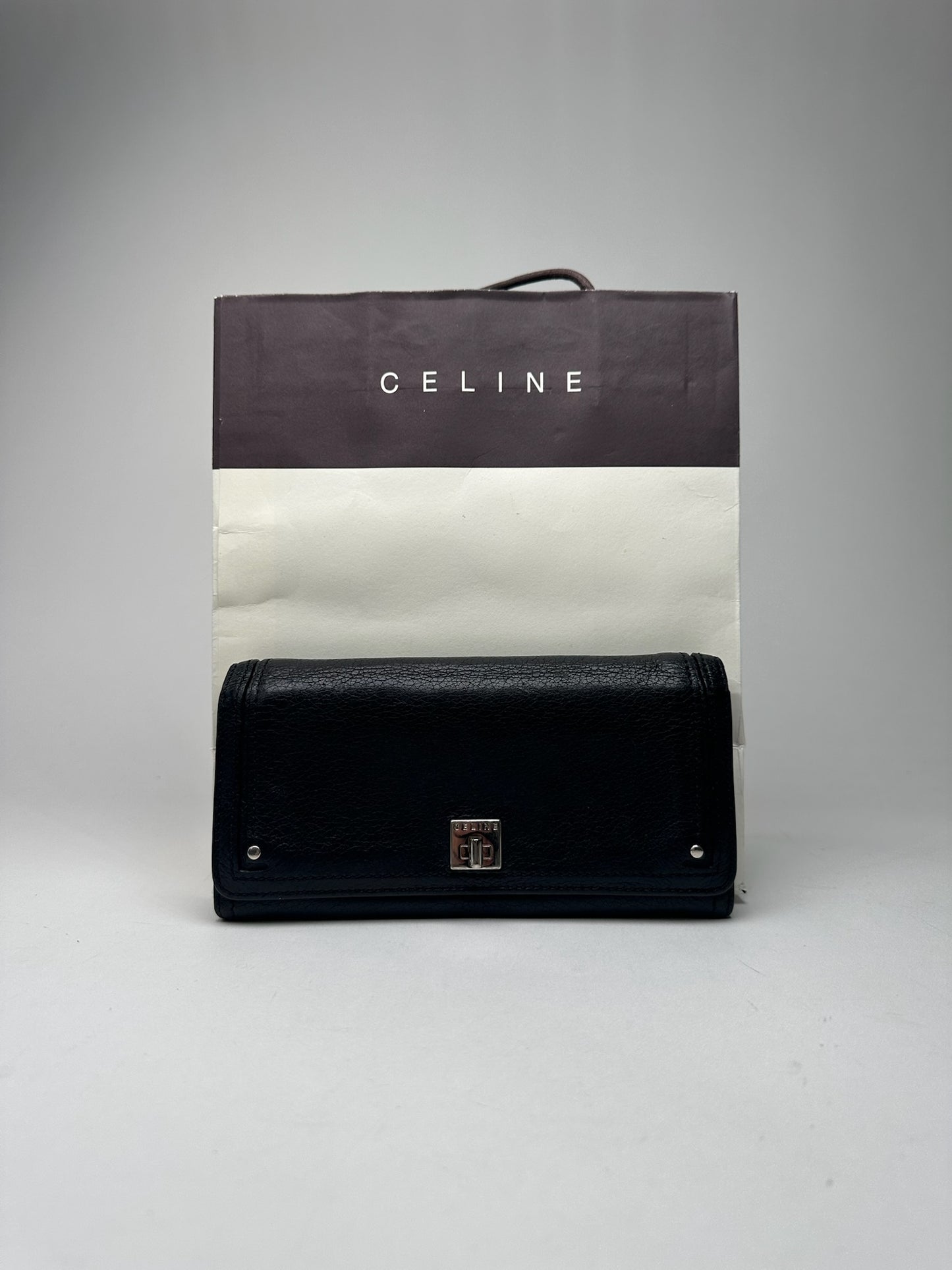 Vintage Celine Paris Leather wallet black