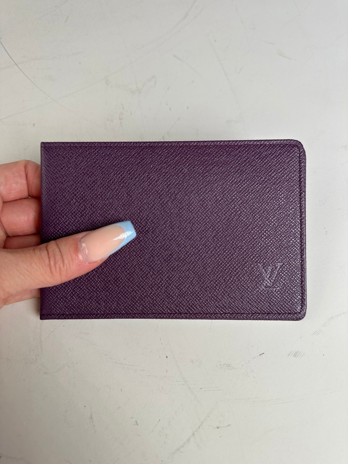 Vintage Louis Vuitton Epi Leather Card Holder Purple