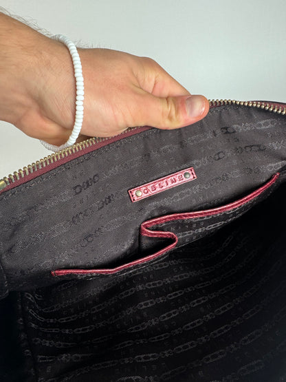 Vintage Celine polyester Leather Bag Purple