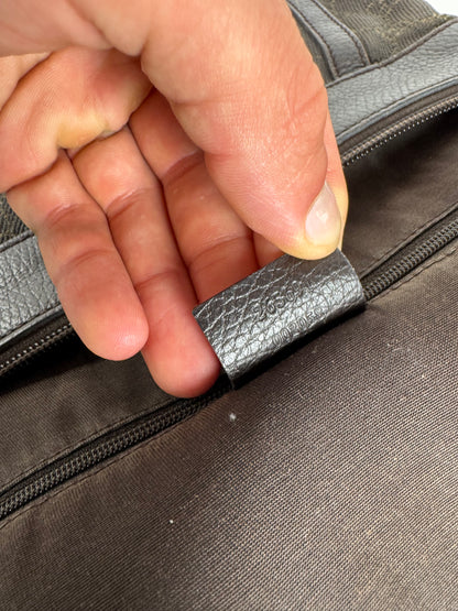 Sac vintage en toile monogrammée Gucci D Lock noir