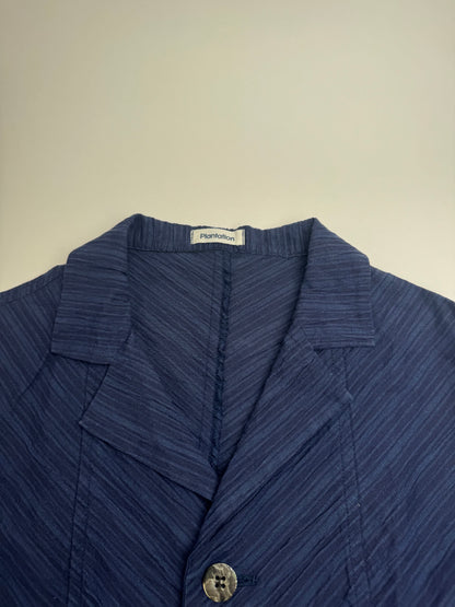 Vintage Issey Miyake Mini Coat Navy M