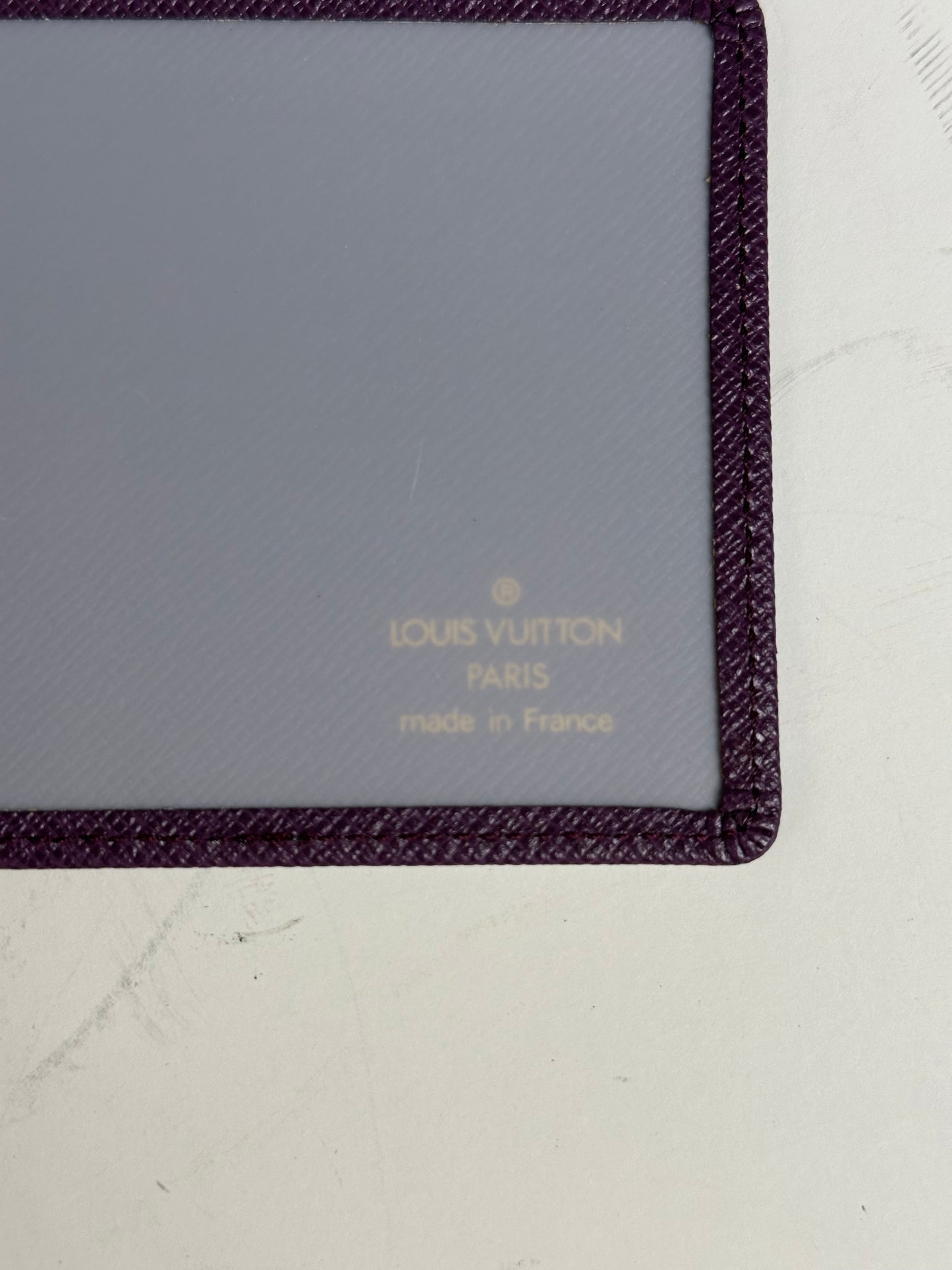 Vintage Louis Vuitton Epi Leather Card Holder Purple