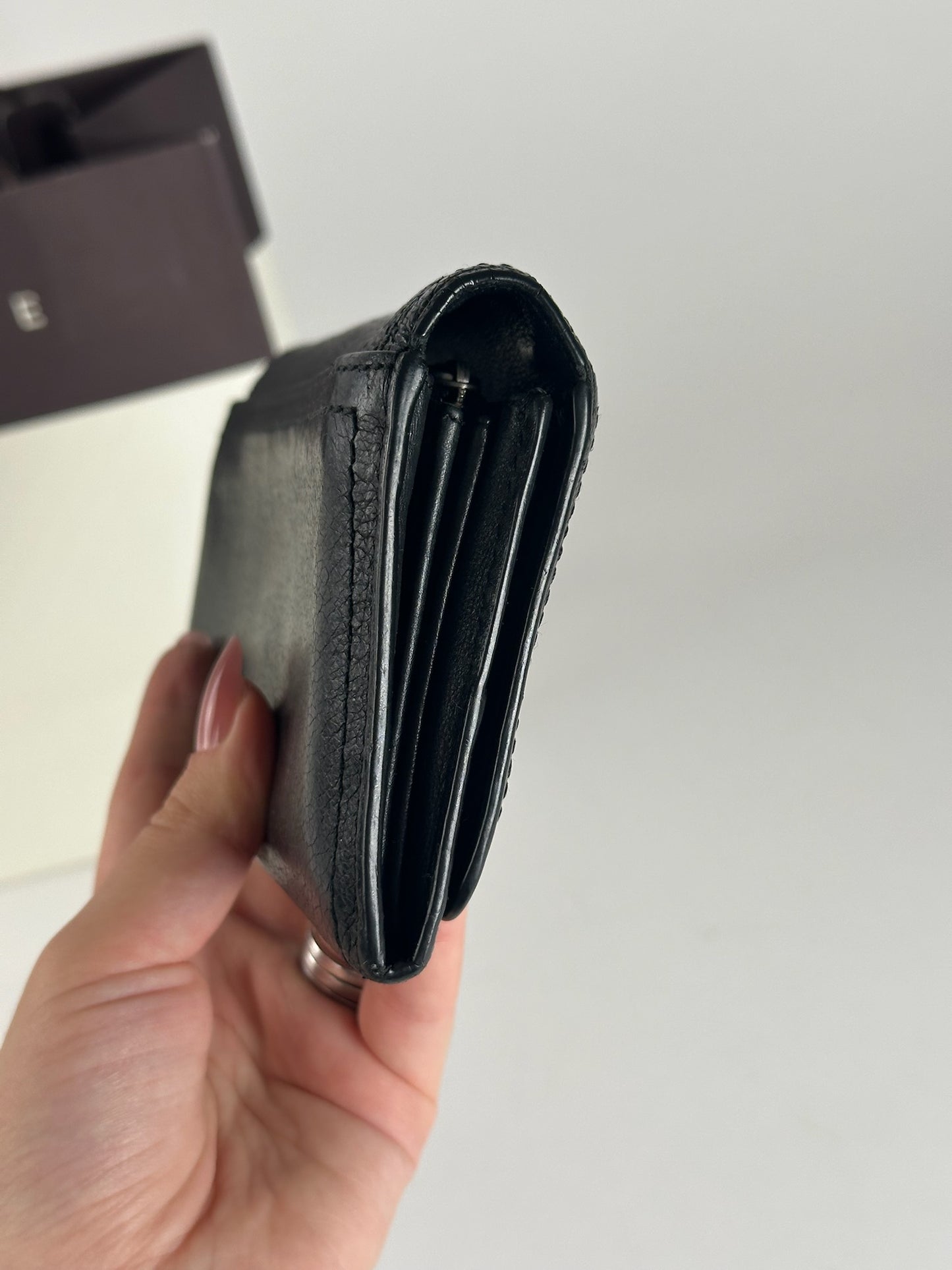 Vintage Celine Paris Leather wallet black