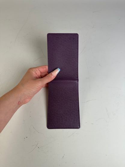 Vintage Louis Vuitton Epi Leather Card Holder Purple