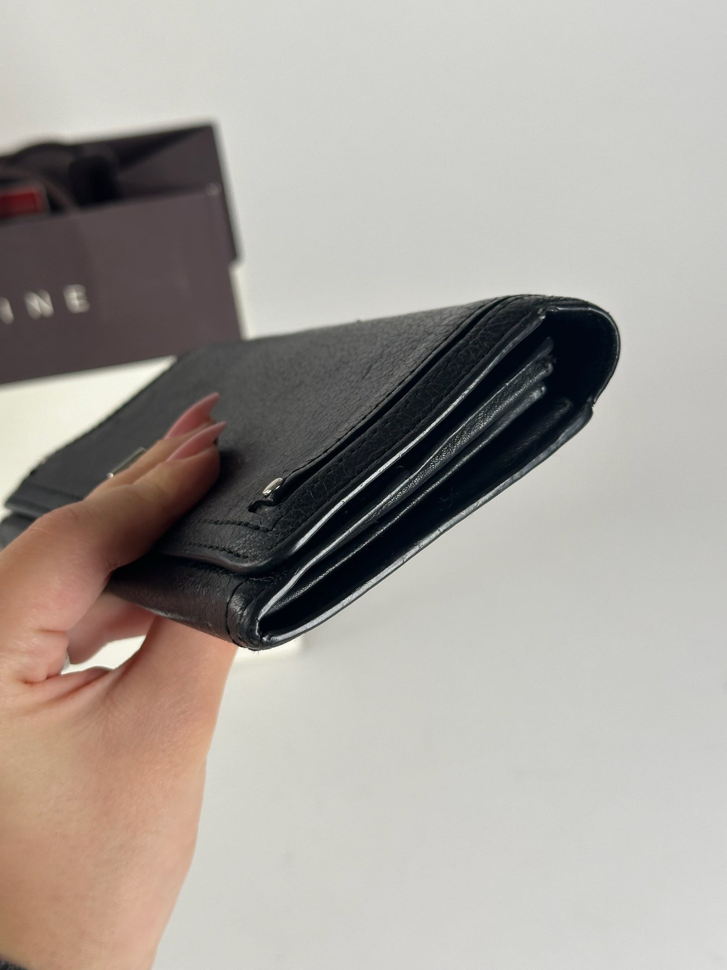 Vintage Celine Paris Leather wallet black