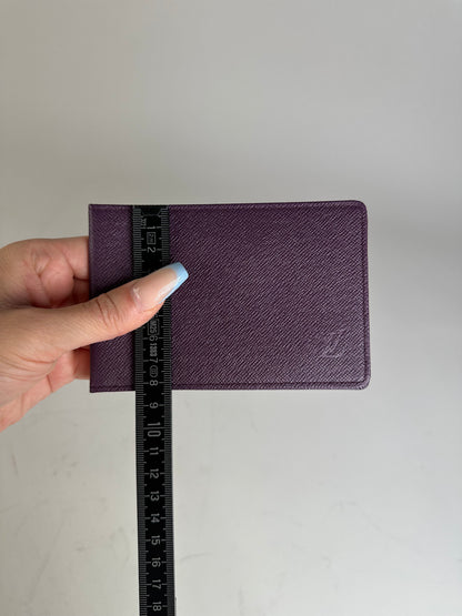 Vintage Louis Vuitton Epi Leather Card Holder Purple