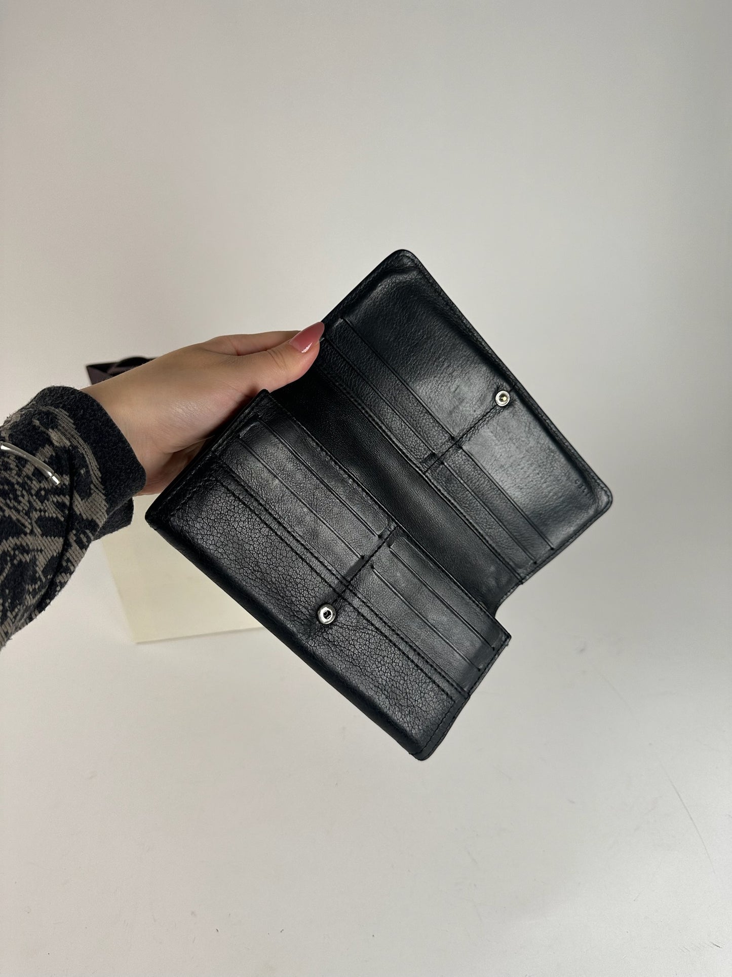 Vintage Celine Paris Leather wallet black