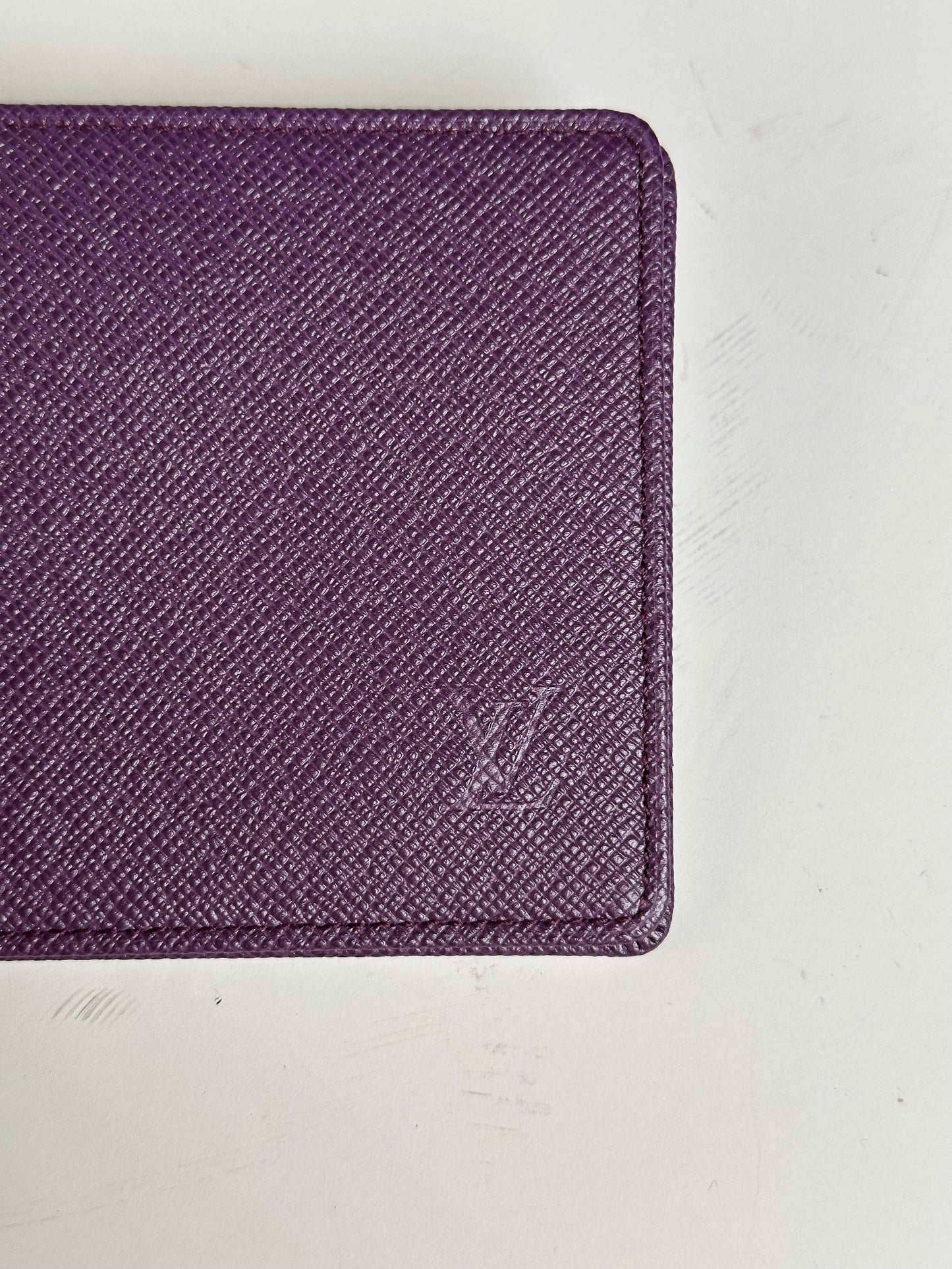 Vintage Louis Vuitton Epi Leather Card Holder Purple