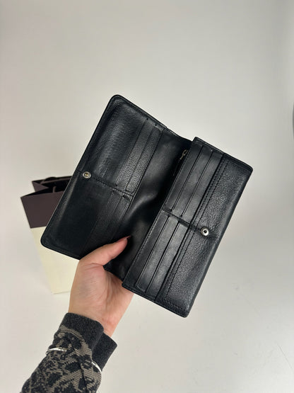 Vintage Celine Paris Leather wallet black