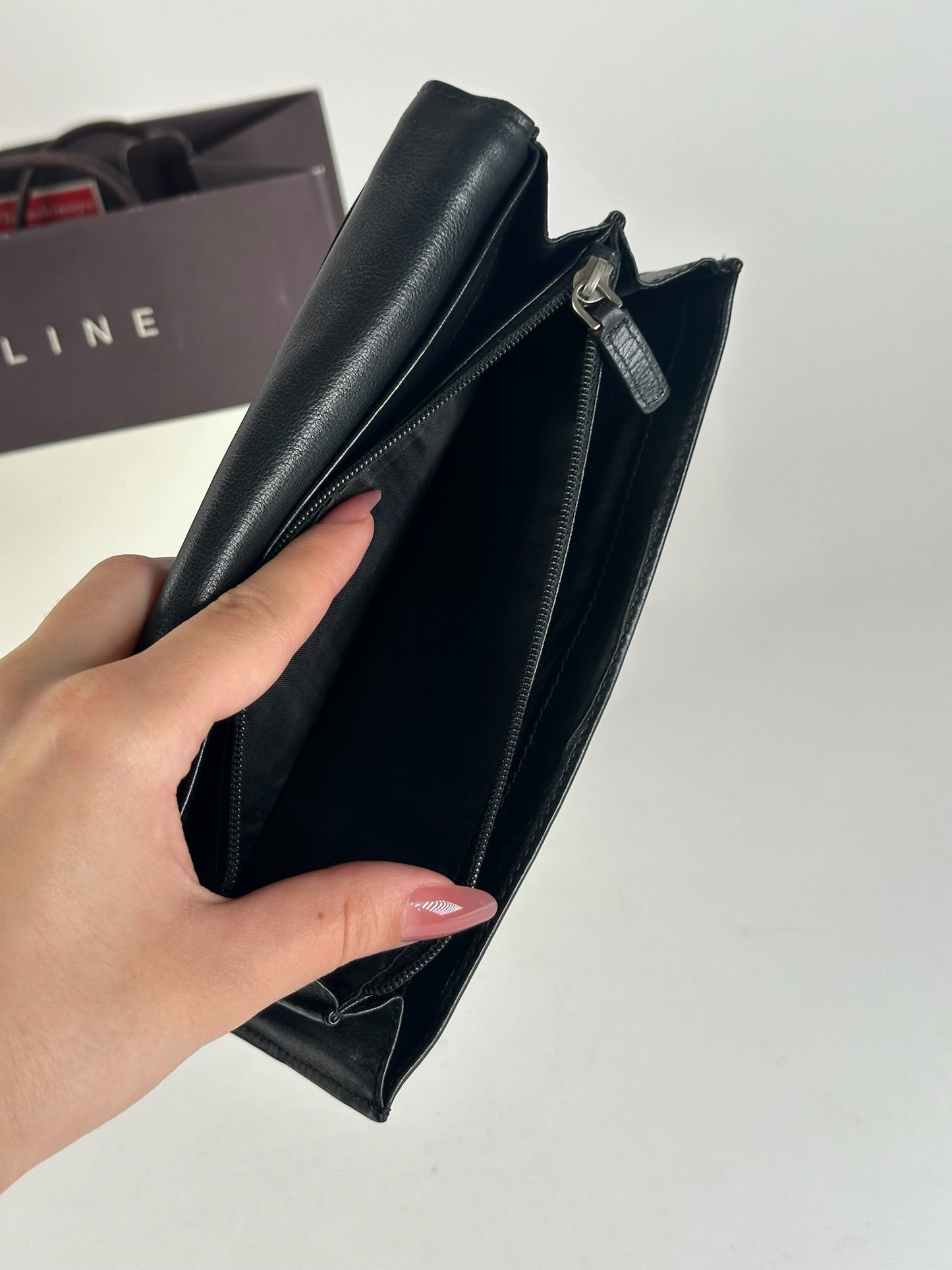 Vintage Celine Paris Leather wallet black