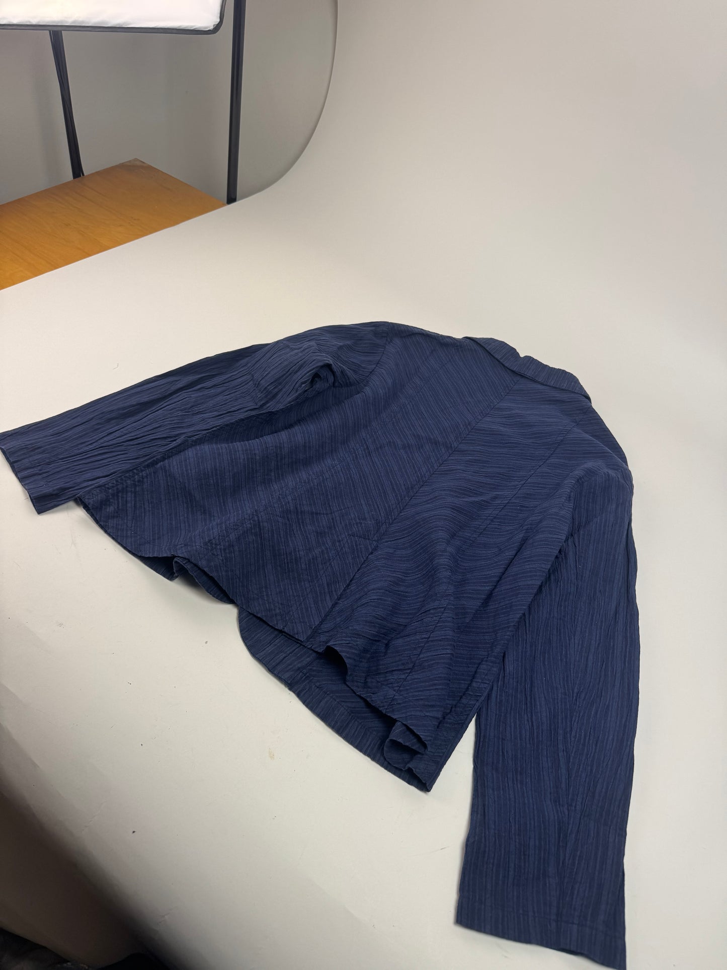 Vintage Issey Miyake Mini Coat Navy M